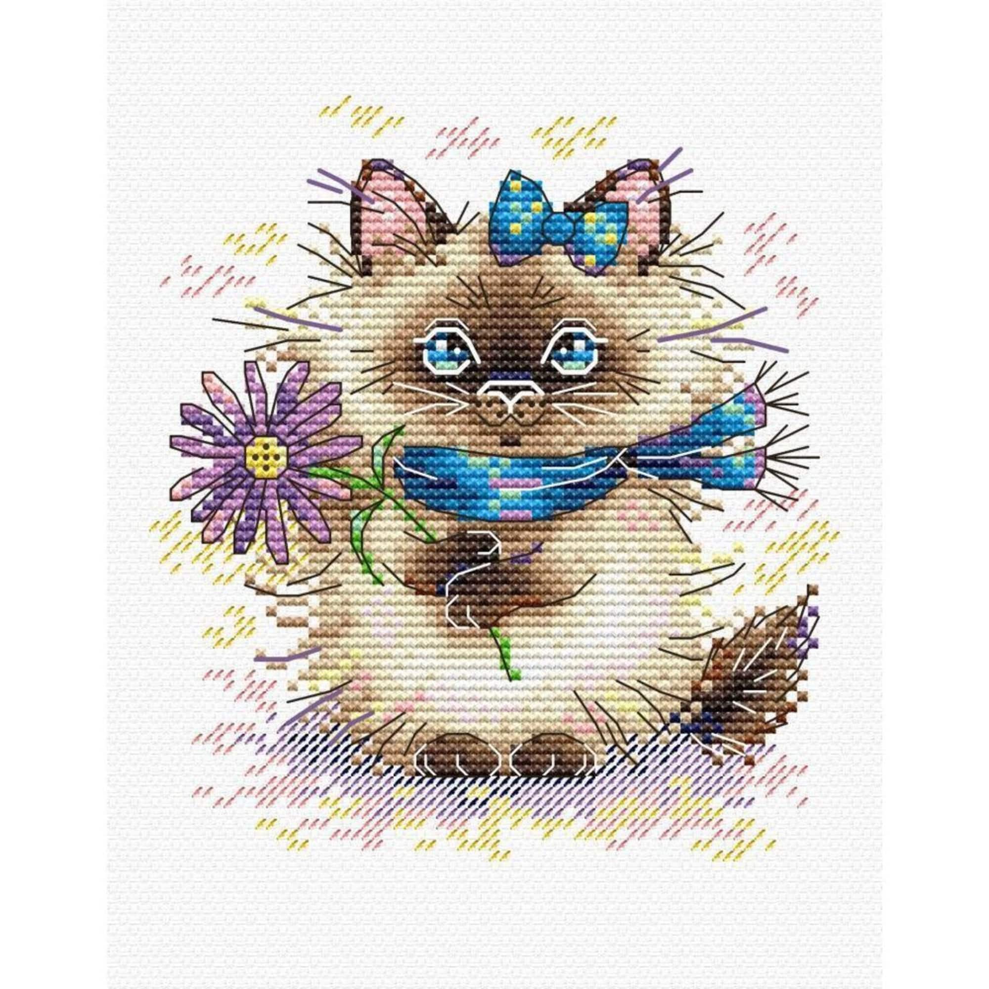 MP Studia Cute Kitty Cross Stitch Kit